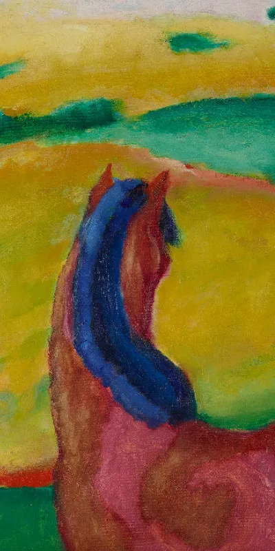 Handtuch Pferd in Landschaft - Franz Marc