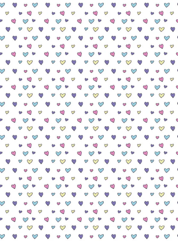 Kinderbettwäsche-Set Colorful Hearts Mikrofaser