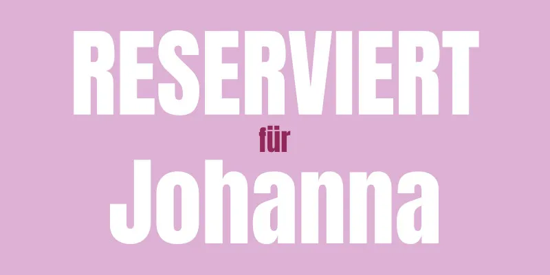 Handtuch "Reserviert für" mit Namen personalisierbar - personalisiertes Namenshandtuch - witziges Handtuch mit Namen und Spruch - Reserviert rosa