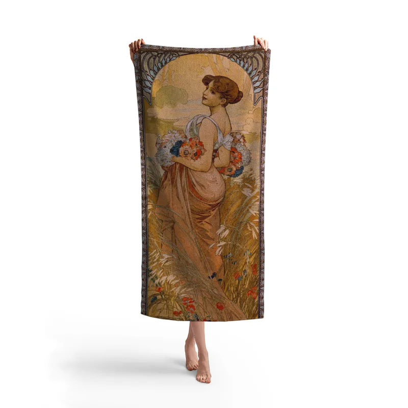 Handtuch Jahreszeiten: Der Sommer - Alfons Mucha