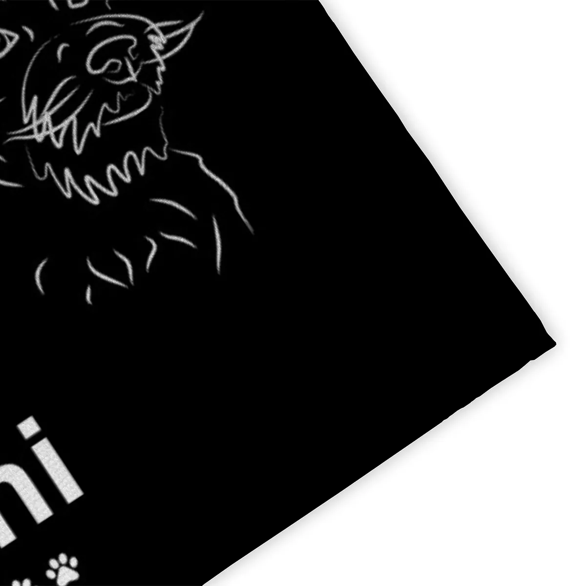 Personalisierte Fußmatte mit Französischer Bulldogge schwarz 70 x 50 cm