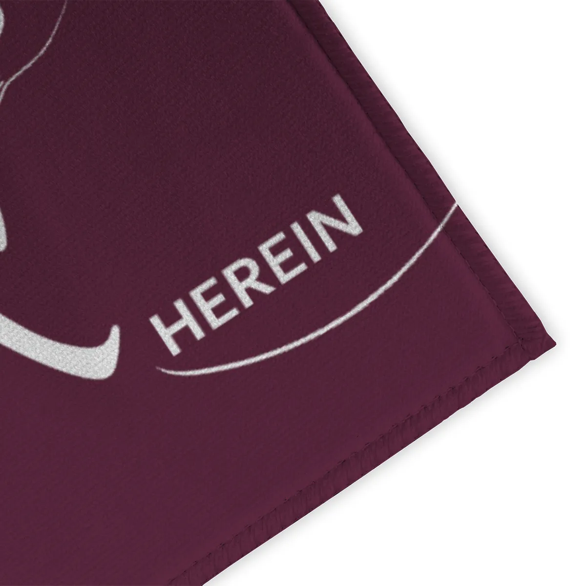 Spruch-Fußmatte Tritt ein, bring Glück herein - Schmutzfangmatte bedruckt Glück grün 70 x 50 cm