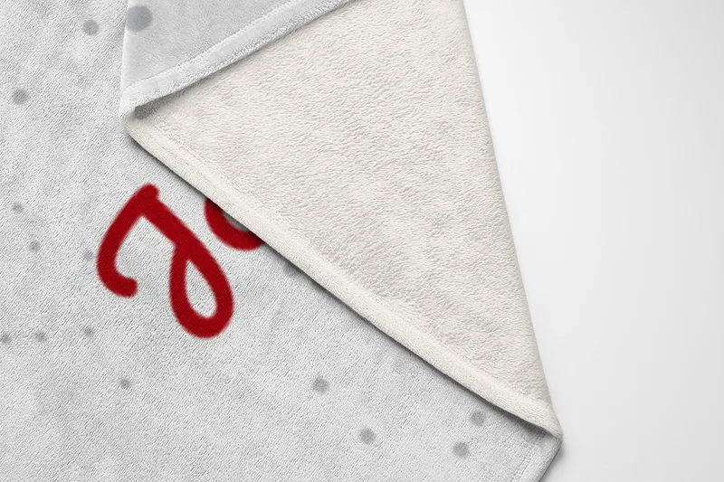 Personalisierte Babydecke Rentiernase - Babydecke mit Namen und Rentiermotiv - Babydecke mit Namen personalisierbar - Geschenkidee Weihnachten Baby Rentiernase 75 x 100 cm