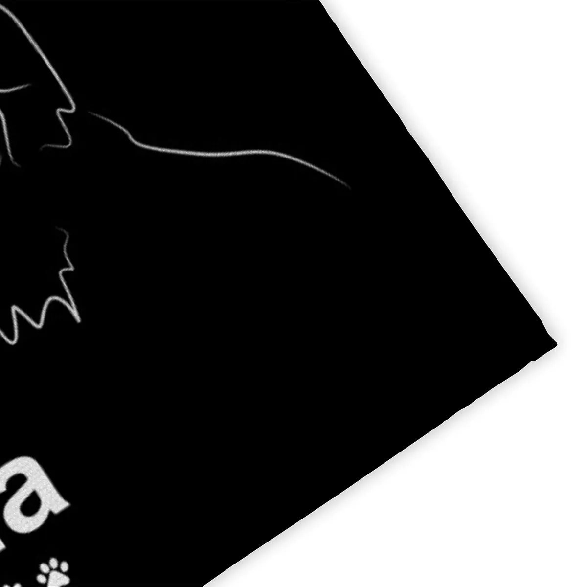 Personalisierte Fußmatte mit Französischer Bulldogge schwarz 70 x 50 cm