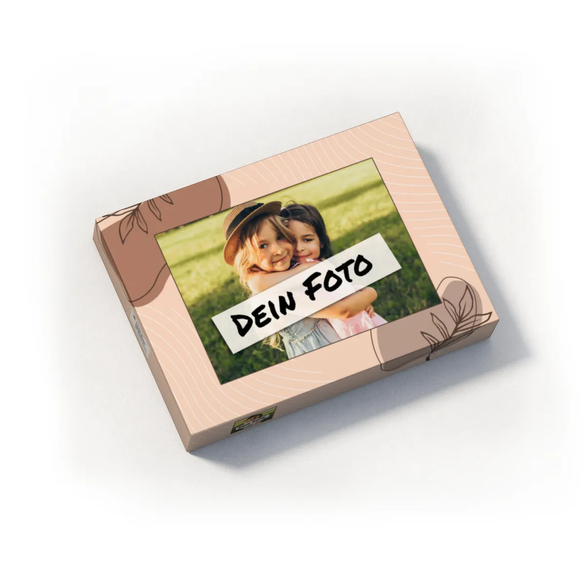 Fotopuzzle mit eigenem Bild - Fotopuzzle selbst gestalten 1000 Teile - Schachtel Herbstblätter - 1000 Teile Puzzle mit Foto - Geschenk Geburtstag Herbstblätter 1000 Teile Quer