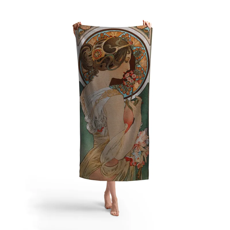 Handtuch Schlüsselblume - Alfons Mucha
