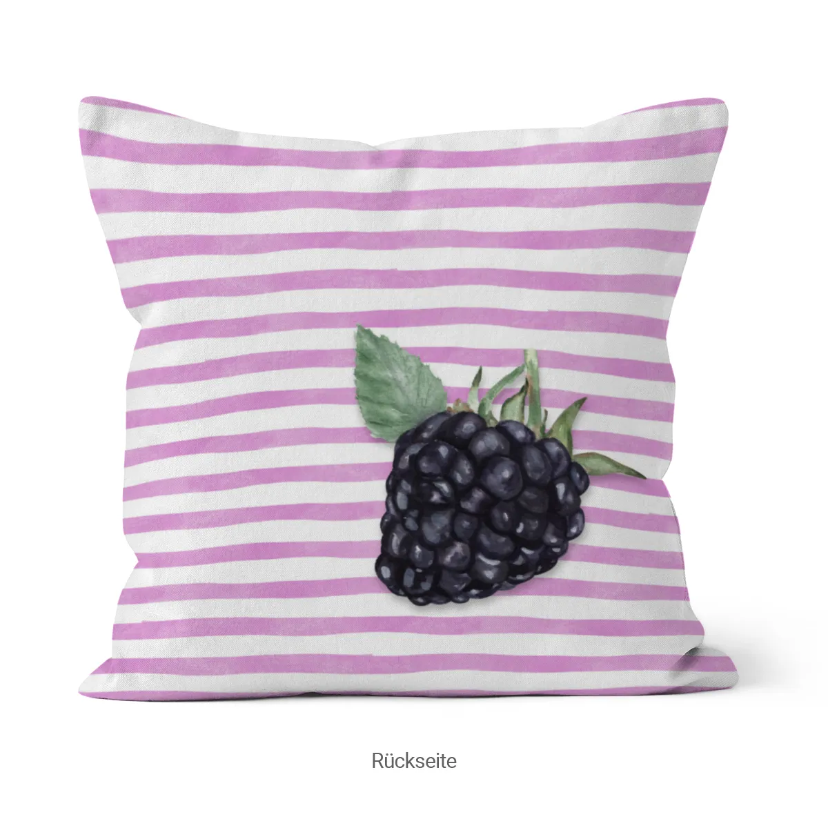 Samtkissenbezug Blackberry Stripes