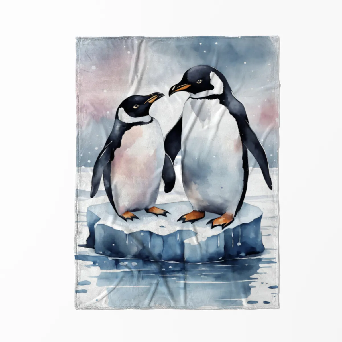 Kuscheldecke Pinguine auf Eisscholle