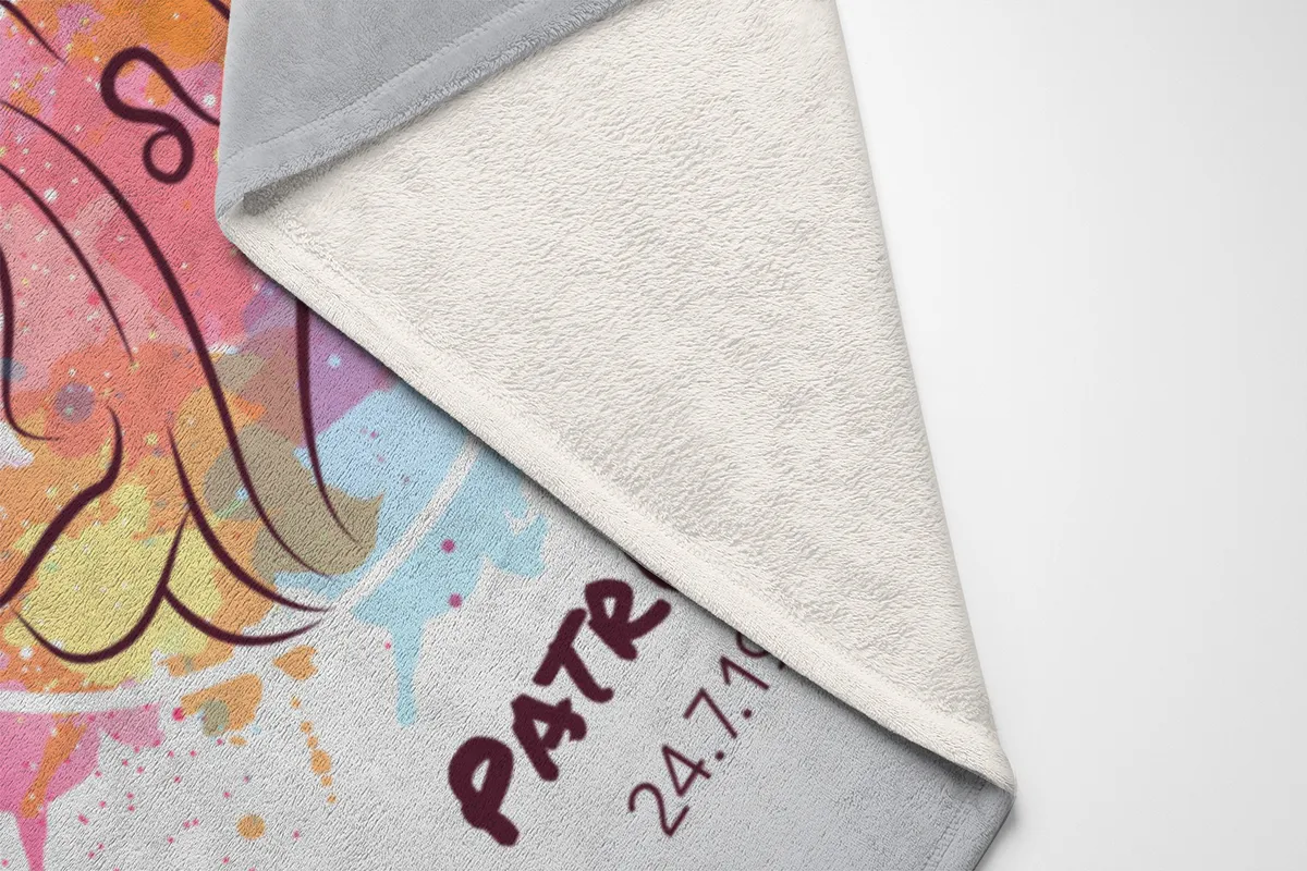 Sternzeichen Wohndecke Wassermann Splashes mit Namen personalisierbar