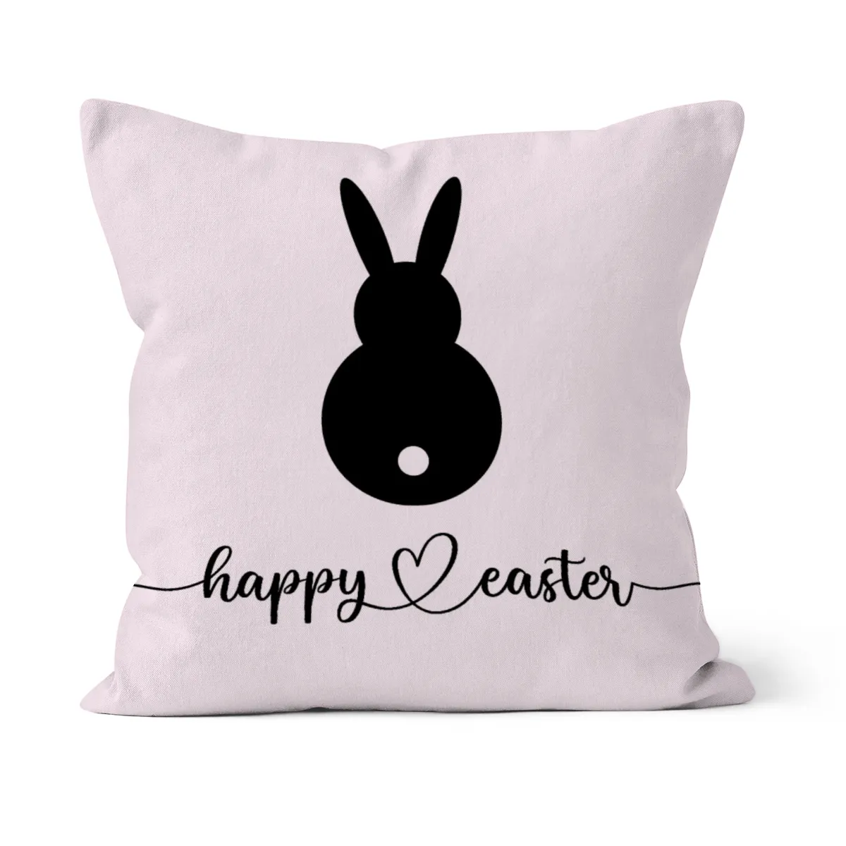 Samtkissenbezug Hase Happy Easter