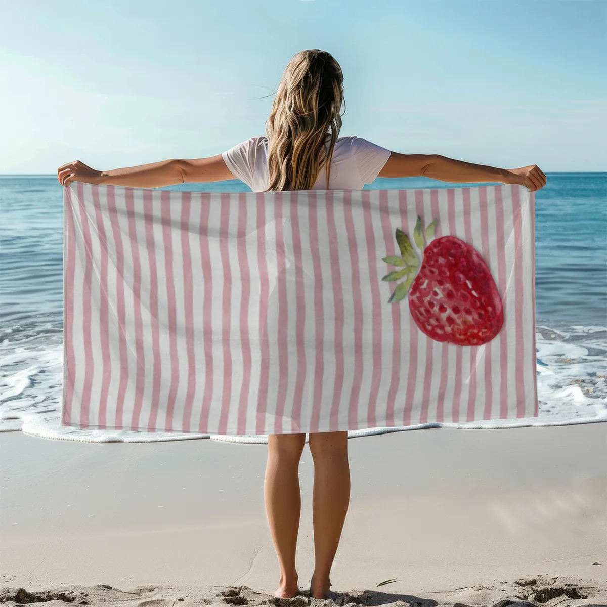 Strandtuch Strawberry Stripes