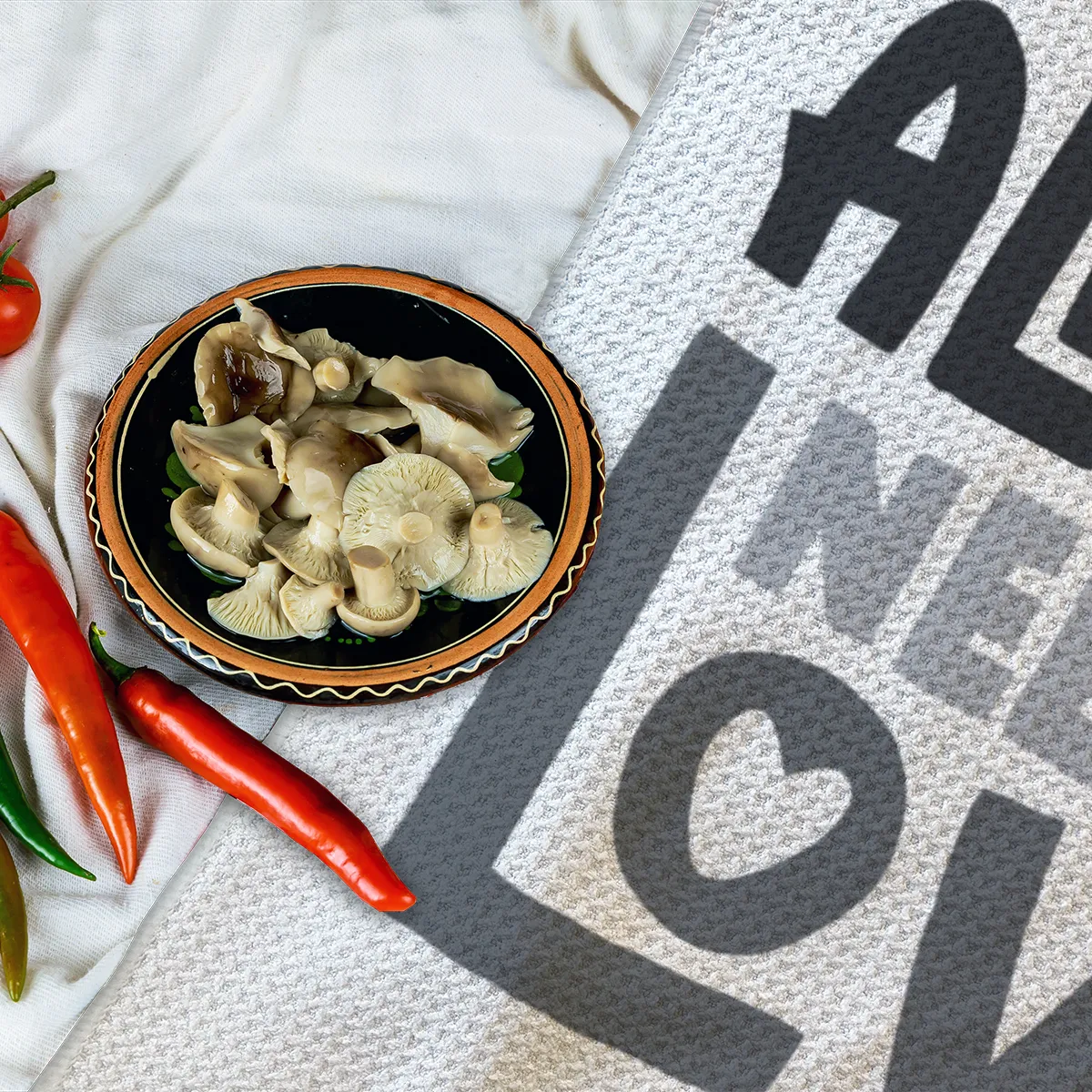 Geschirrtuch All you need is love