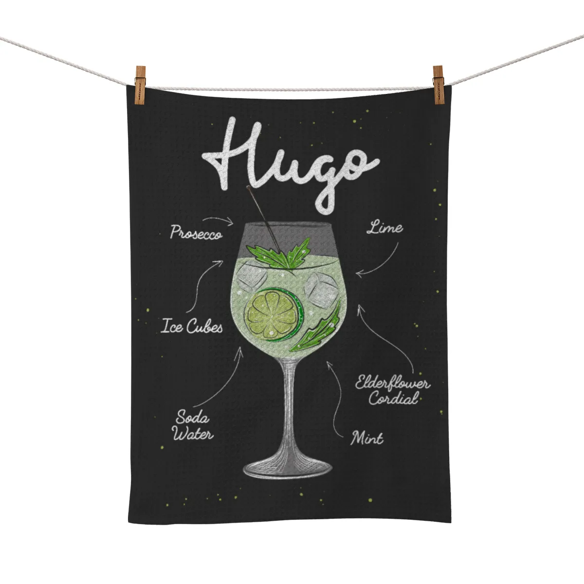 Geschirrtuch Hugo Cocktail