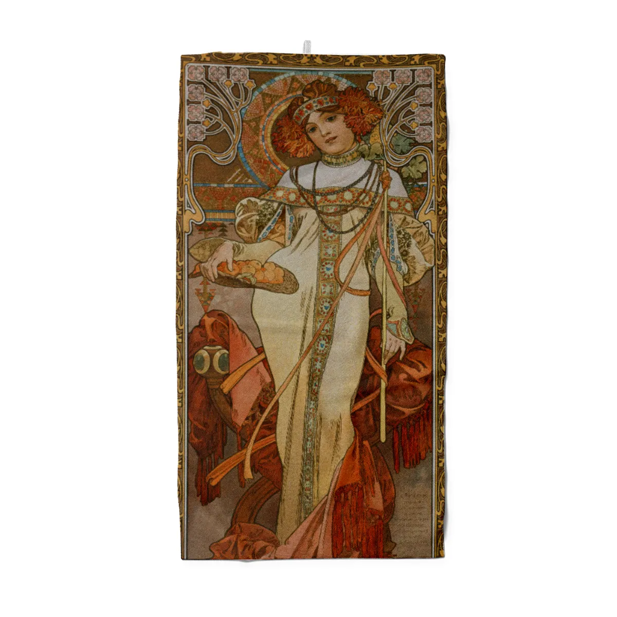 Handtuch Jahreszeiten: Der Herbst - Alfons Mucha