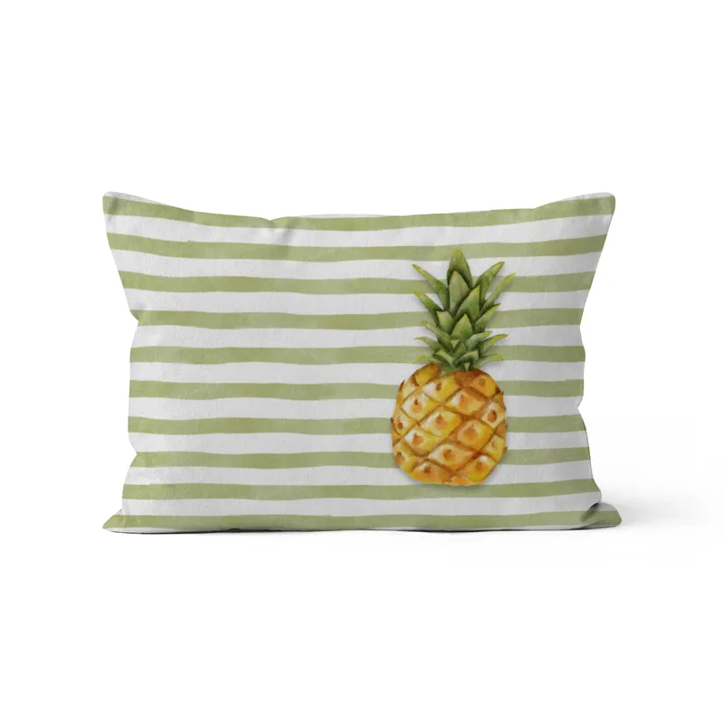 Samtkissenbezug Pineapple Stripes
