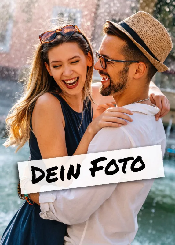 Fotopuzzle mit eigenem Bild - Puzzle selbst gestalten 1000 Teile - Schachtel Farbverlauf - mit Foto personalisiert - Geschenk Valentin, Geburtstag