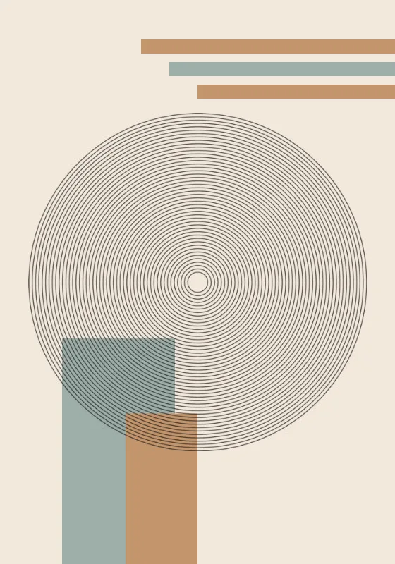 Duschvorhang Geometrisch