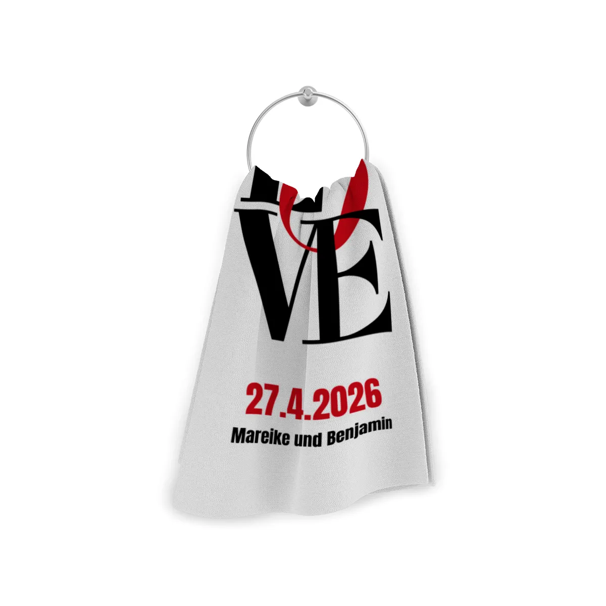 Love Typo - Badetuch mit Wunschtext