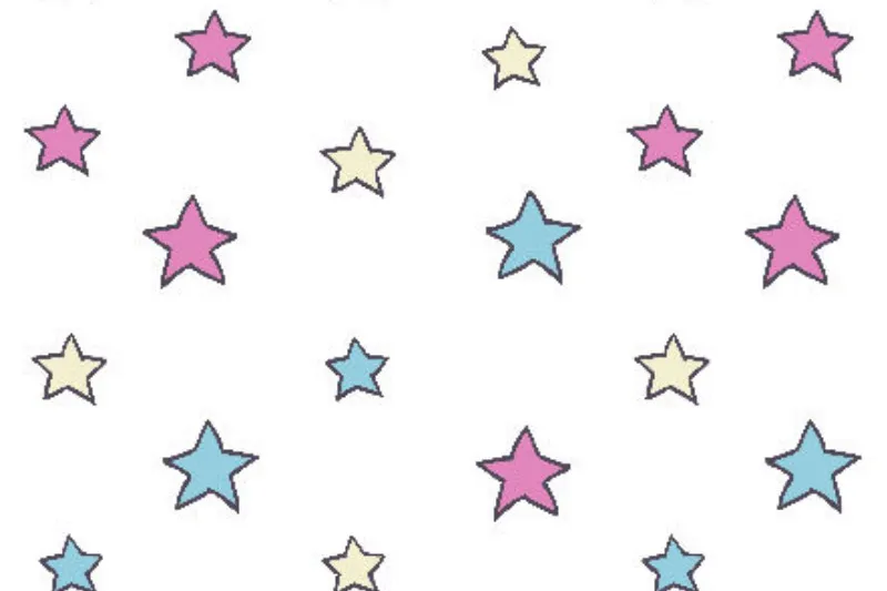 Bettwäsche Colorful Stars Baumwolle