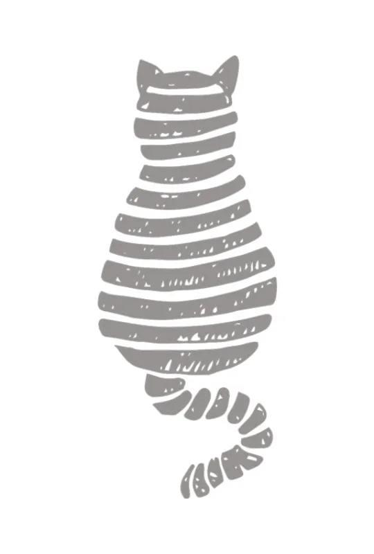 Bettwäsche-Set Graue Katze Mikrofaser
