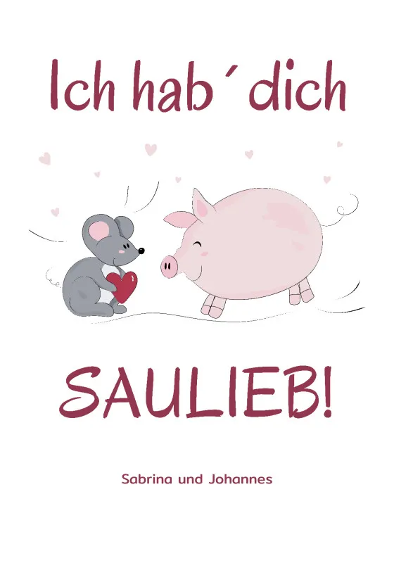 Kuscheldecke Hab Dich saulieb - mit Namen personalisierbar - Geschenkidee für Verliebte Hab dich saulieb 140 x 200 cm