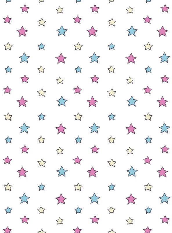 Kinderbettwäsche-Set Colorful Stars Mikrofaser