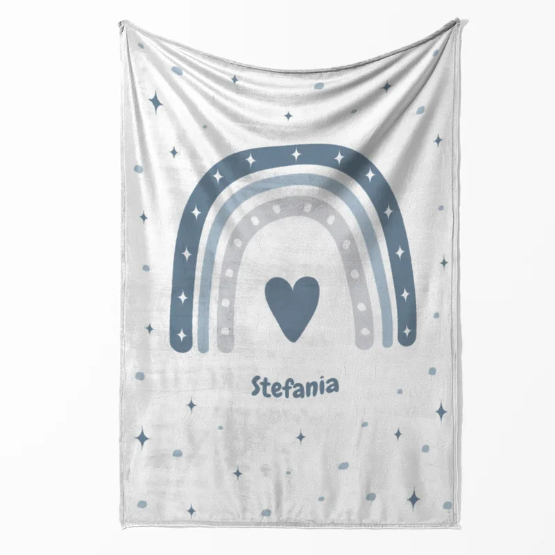 Personalisierte Babydecke rosa 75 x 100 cm