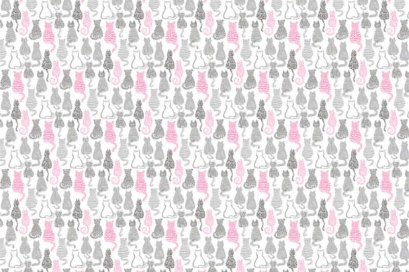 Kinderbettwäsche Katzenparade Mikrofaser