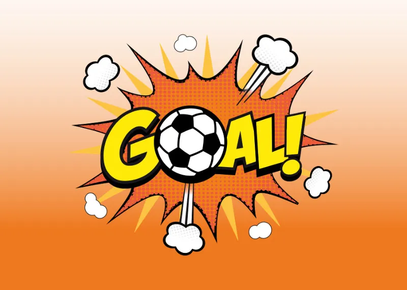 Fußmatte Comic-Style "Goal"