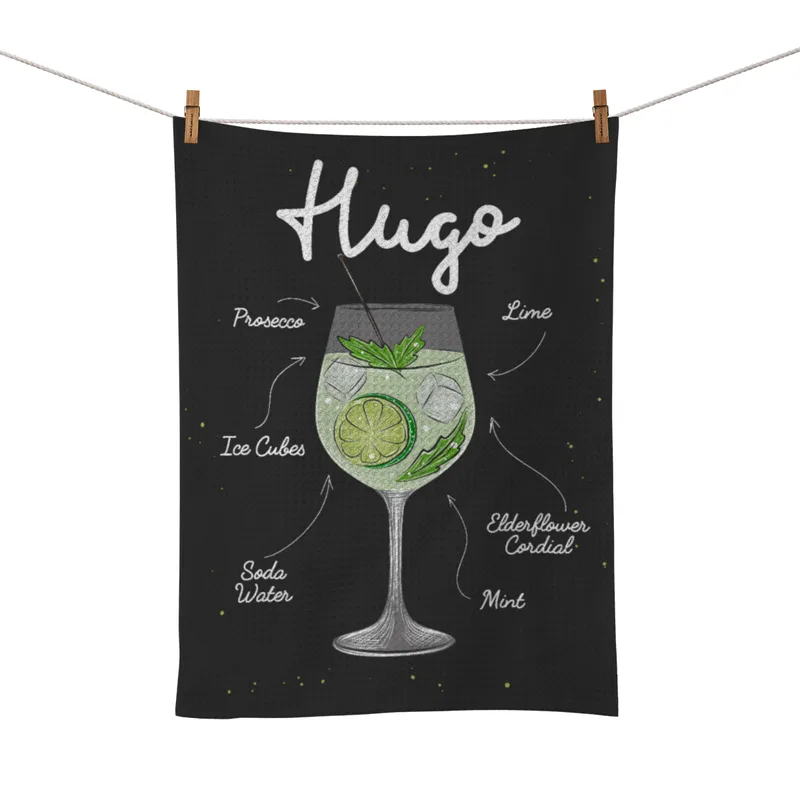 Geschirrtuch Hugo Cocktail