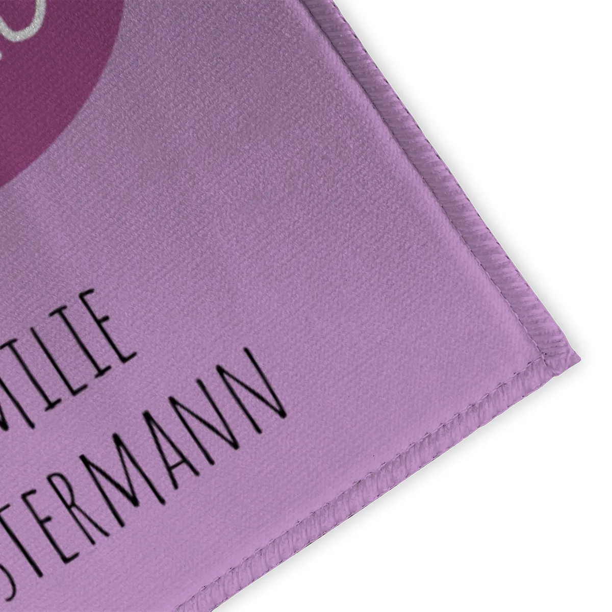 Fußmatte mit Namen personalisierbar - Geschenkidee Einzug, Geburtstag, Richtfest - Fussmatte mit Namen - Motiv Hello Lama violett 70 x 50 cm