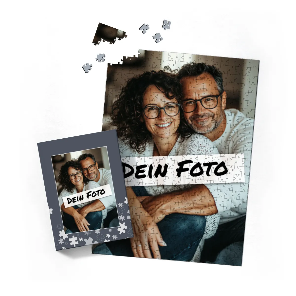 Fotopuzzle mit eigenem Bild - Fotopuzzle selbst gestalten 1000 Teile - Schachtel Puzzleteile - 1000 Teile Puzzle mit Foto - Geschenk Geburtstag Puzzleteile 1000 Teile Quer