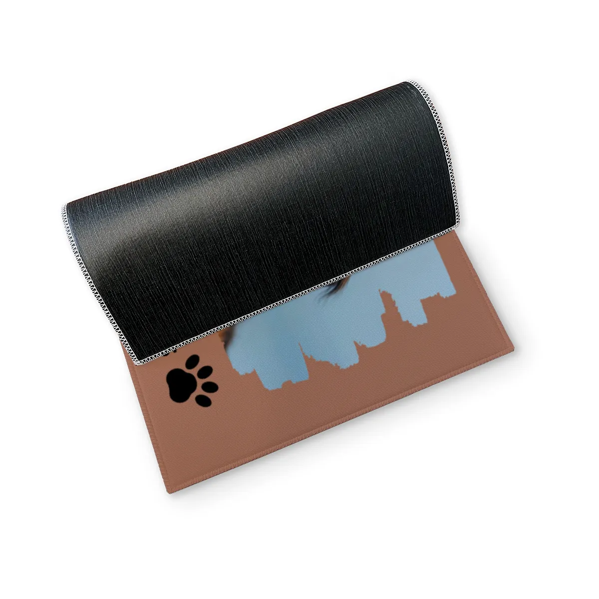 Spruch-Fußmatte personalisiert mit Foto - Geschenkidee für Hundebesitzer, zum Einzug - Türvorleger mit Bild bedruckt - Motiv Hope you like dogs mit Foto 70 x 50 cm