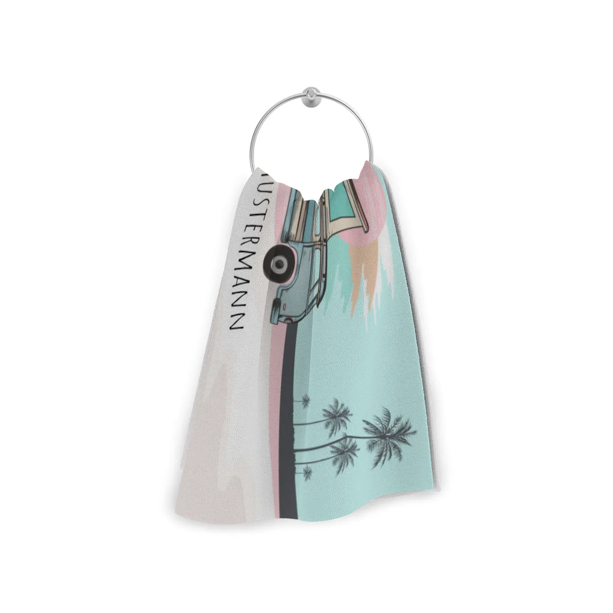 Badetuch Sommer - mit Namen personalisierbar - personalisiertes Namens-Badetuch - Strandtuch mit Wunschtext - Vanlife