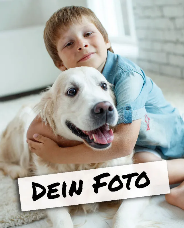 Personalisierte Kuscheldecke mit Foto - personalisierte Fotodecke - Kuscheldecke mit Ihrem Bild - Fotodecke selbst gestalten - Decke Querformat 200 x 140 cm 1 Foto Design 200 x 140 cm