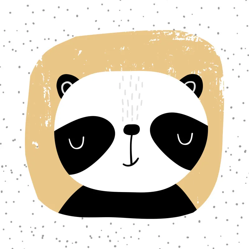 Samtkissenbezug Sweet Panda