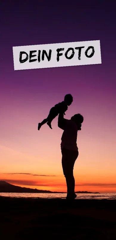 Handtuch mit Foto - personalisiertes Fotohandtuch - Foto-Handtuch selbst gestalten - 1 Foto