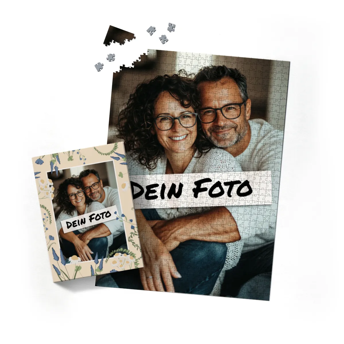 Fotopuzzle 500 Teile personalisiert Erwachsene - Schachtel Sommerwiese