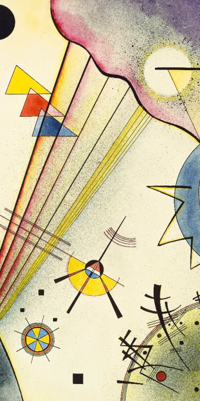 Handtuch Deutliche Verbindung - Wassily Kandinsky