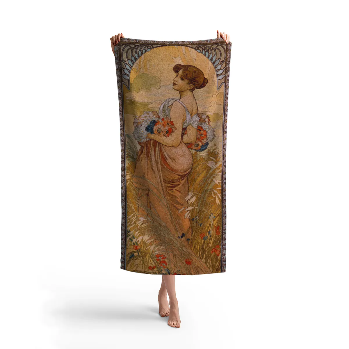 Handtuch Jahreszeiten: Der Sommer - Alfons Mucha
