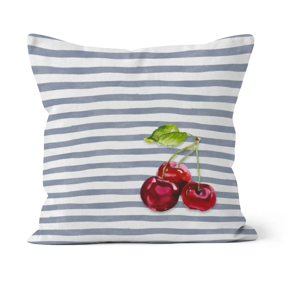 Samtkissenbezug Cherry Stripes