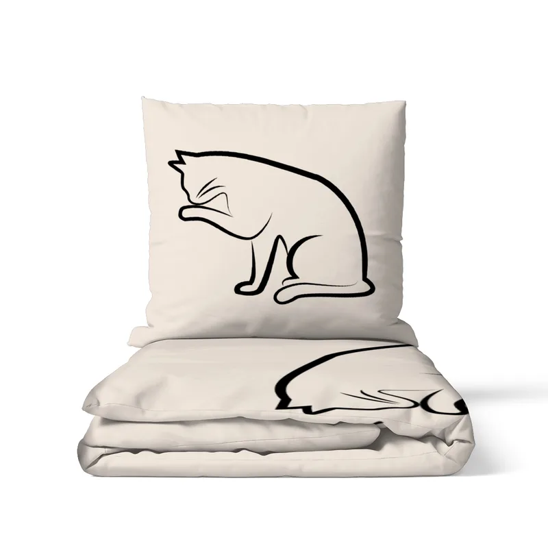 Bettwäsche-Set Black Cat 4 Mikrofaser