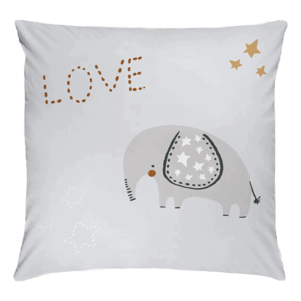 Kinderbettwäsche Elefant, Löwe und Bär Mikrofaser