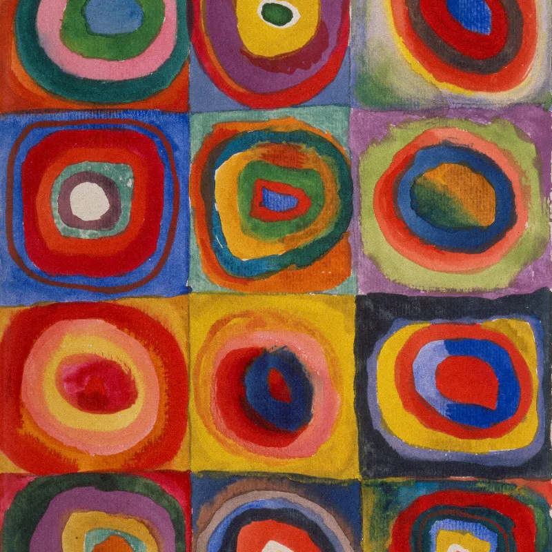 Motivbettwäsche Kandinsky - Farbstudie Mikrofaser