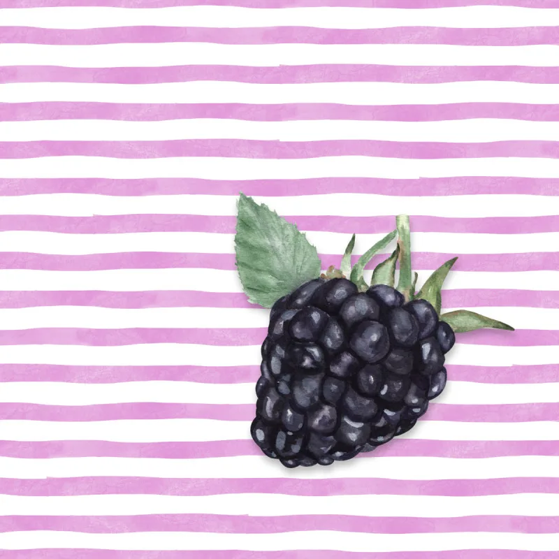 Samtkissenbezug Blackberry Stripes
