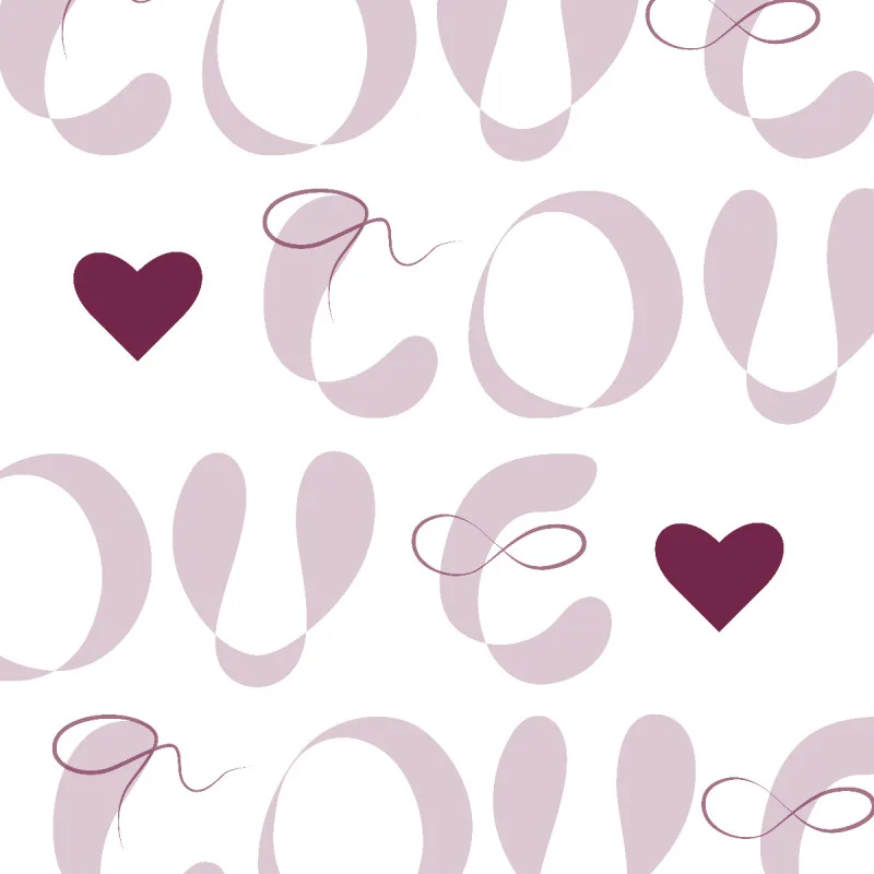 Samtkissenbezug Infinite Love - mit Namen personalisierbar - Geschenkidee Valentinstag, Hochzeit lila 40 x 40 cm