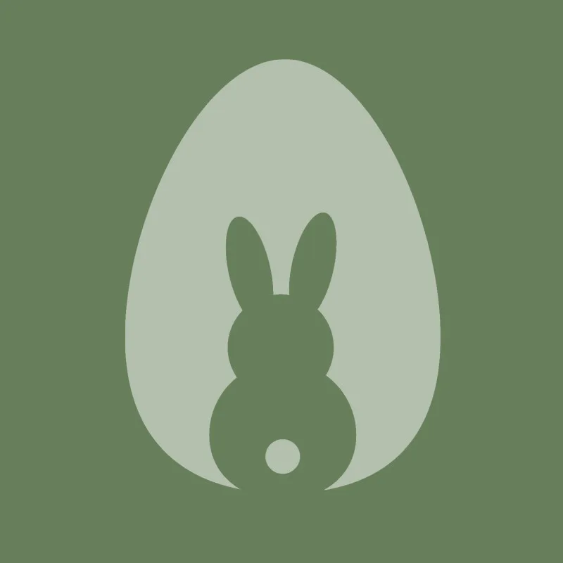 Samtkissenbezug Hase im Ei