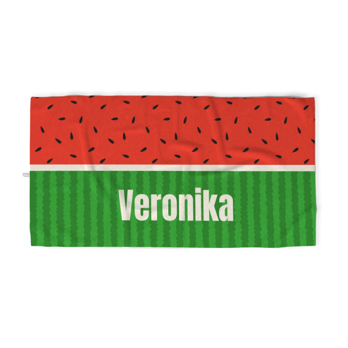 Handtuch Melone mit Namen personalisiert - personalisiertes Namenshandtuch - Melone
