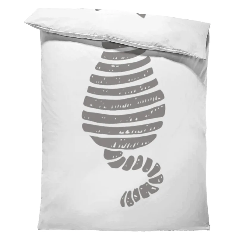 Bettwäsche-Set Graue Katze Mikrofaser