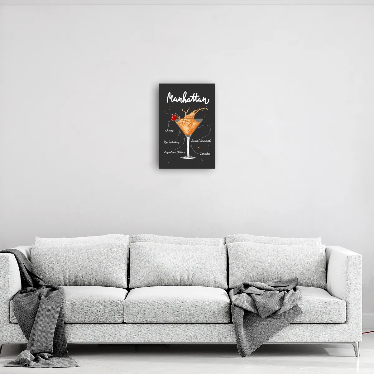 Leinwand Manhattan Cocktail